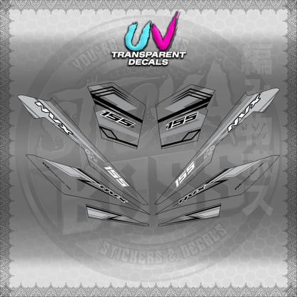 【PREMIUM UV PRINT】TRANSPARENT AEROX V3 ALPHA TURBO INDO (AV3NVRAST) 【WITH FREEBIES】