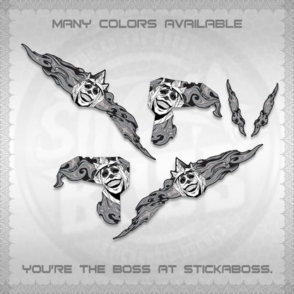 CLICK V3 DECALS (SOLO STATUE OF GOD DESIGN)STICKER DECALS By STICKABOSS