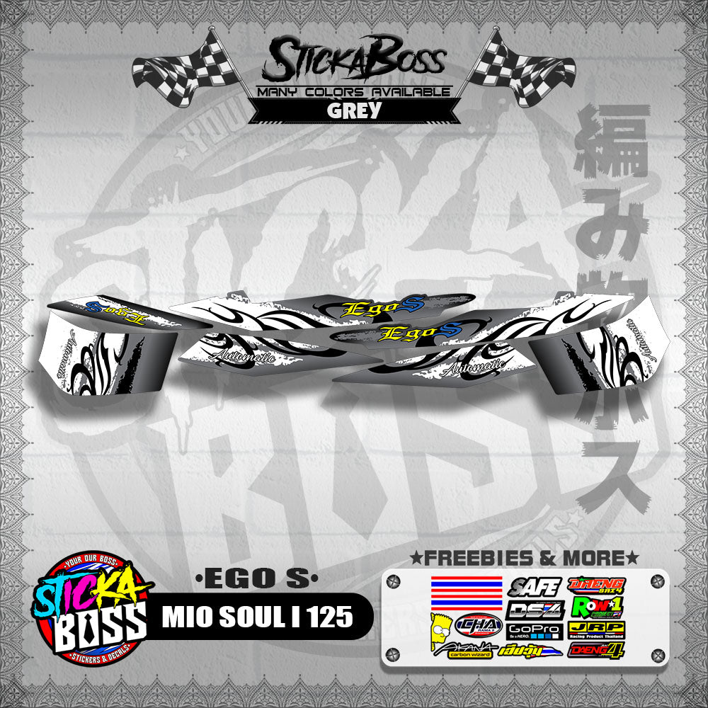 MIO SOUL I 125 DECALS ( EGO S )【WITH FREEBIES】