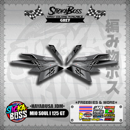 MIO SOUL I 125 GT DECALS ( HAYABUSA JDM )【WITH FREEBIES】
