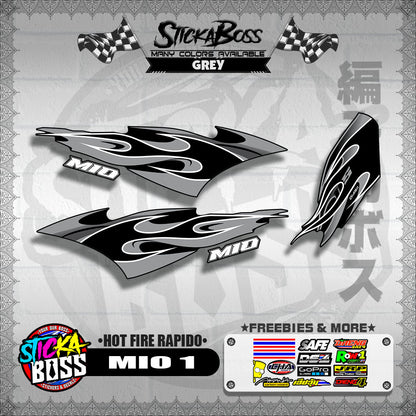 MIO 1 DECALS ( HOT FIRE RAPIDO )【WITH FREEBIES】