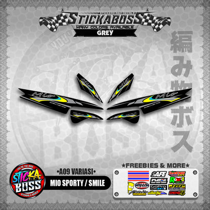MIO SPORTY  SMILE INDO STICKER DECALS ( A9 VARIASI )【WITH FREEBIES】