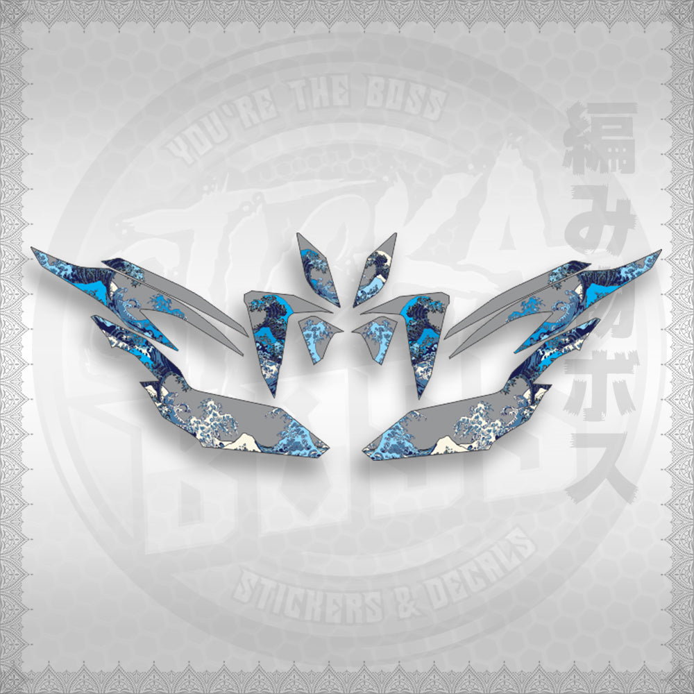 CLICK V2 INDO CONCEPT ( KANAGAWA GREAT WAVE ) STICKER DECALS By STICKABOSS