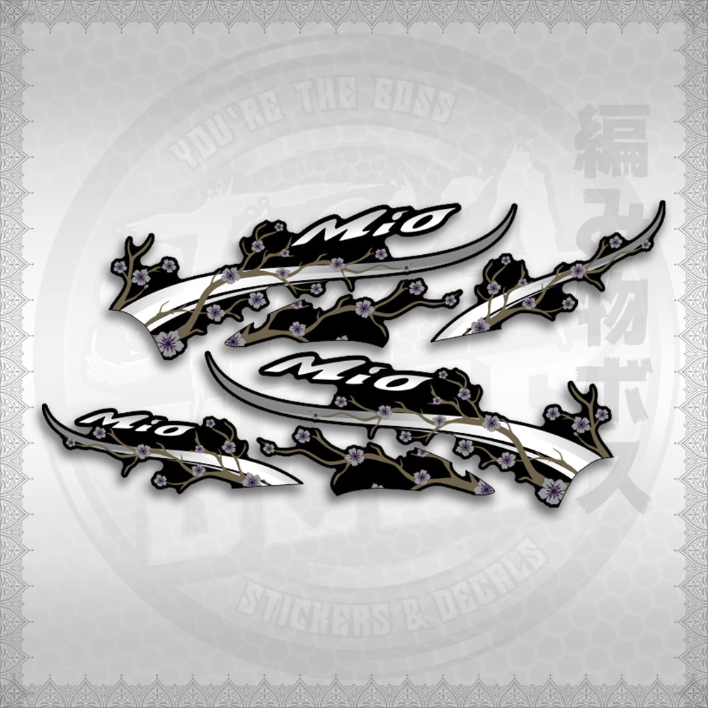 STICKER DECALS for MIO SPORTY (MSPSAXFL) By STICKABOSS (SOFIE LAMINATED WATERPROOF)