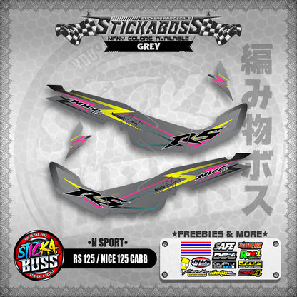 RS 125 NICE / 125 CARB STICKER DECALS ( N SPORT )【WITH FREEBIES】
