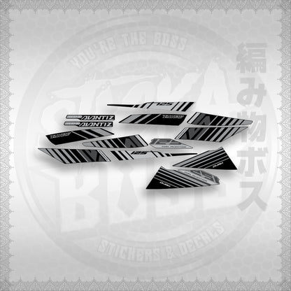 STICKER DECALS for MIO SOUL i125 (MSIEGAVBACU) By STICKABOSS (SOFIE LAMINATED WATERPROOF)