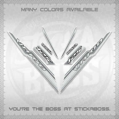 CLICK 125 V3 INDO FOR WHITE DECALS (2024 SV 07-A2 STYLE) STICKER KITS By STICKABOSS