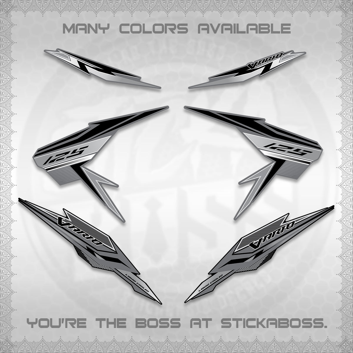 CLICK V2 VARIO DECALS (ATLAS APPOLO) STICKER DECALS By STICKABOSS