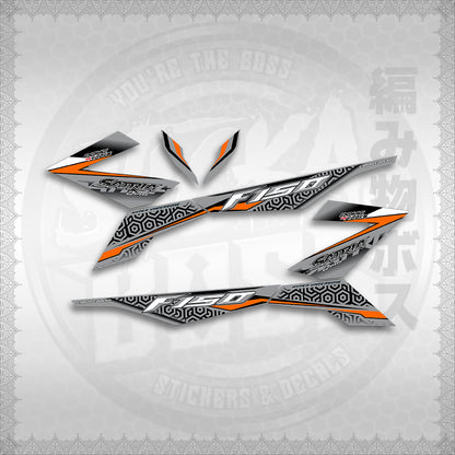 STICKER DECALS for RAIDER 150 Fi (RFIGRHESA) By STICKABOSS (SOFIE LAMINATED WATERPROOF)