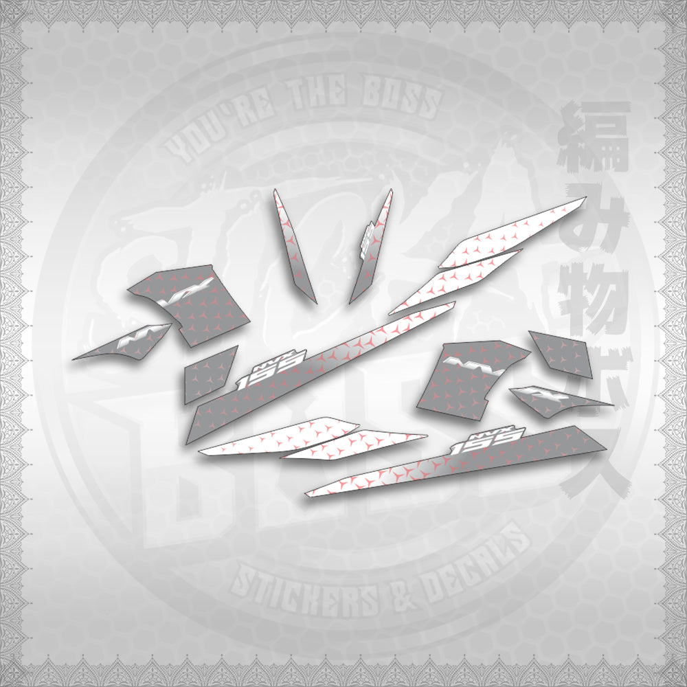 STICKER DECALS for AEROX 155 V2 INDO-MALAYSIAN (AV2SHME) By STICKABOSS (SOFIE LAMINATED WATER