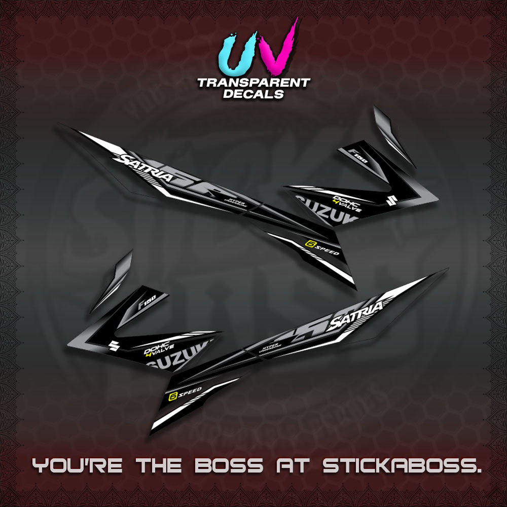 【PREMIUM UV PRINT】TRANSPARENT RAIDER 150 Fi SATRIA DECALS (2026 NTN N10)STICKER By STICKABOSS