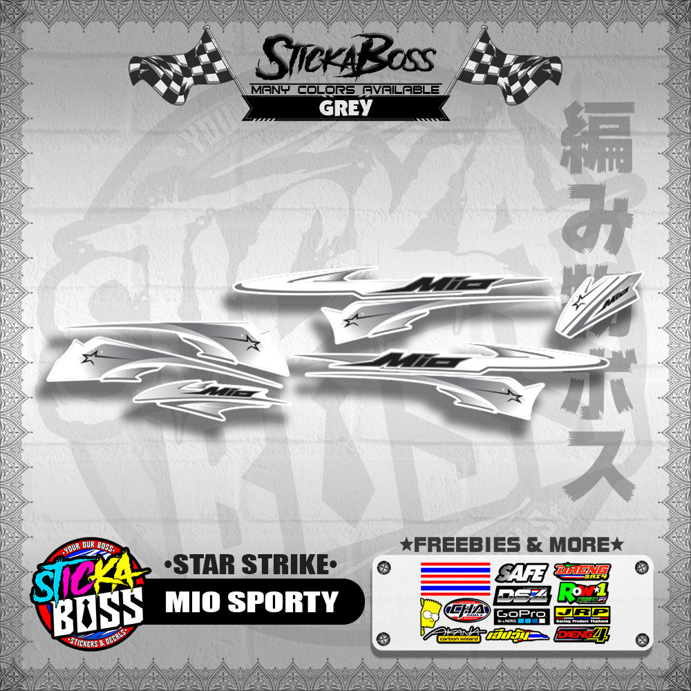 MIO SPORTY DECALS ( STAR STRIKE )【WITH FREEBIES】