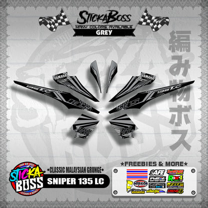 SNIPER 135 LC DECALS ( CLASSIC MALAYSIAN GRUNGE )【WITH FREEBIES】