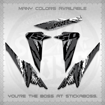 CLICK 150 V2 VARIO DECALS (2022 SPECIAL SPLASH DESIGN) STICKER KITS BY STICKABOSS