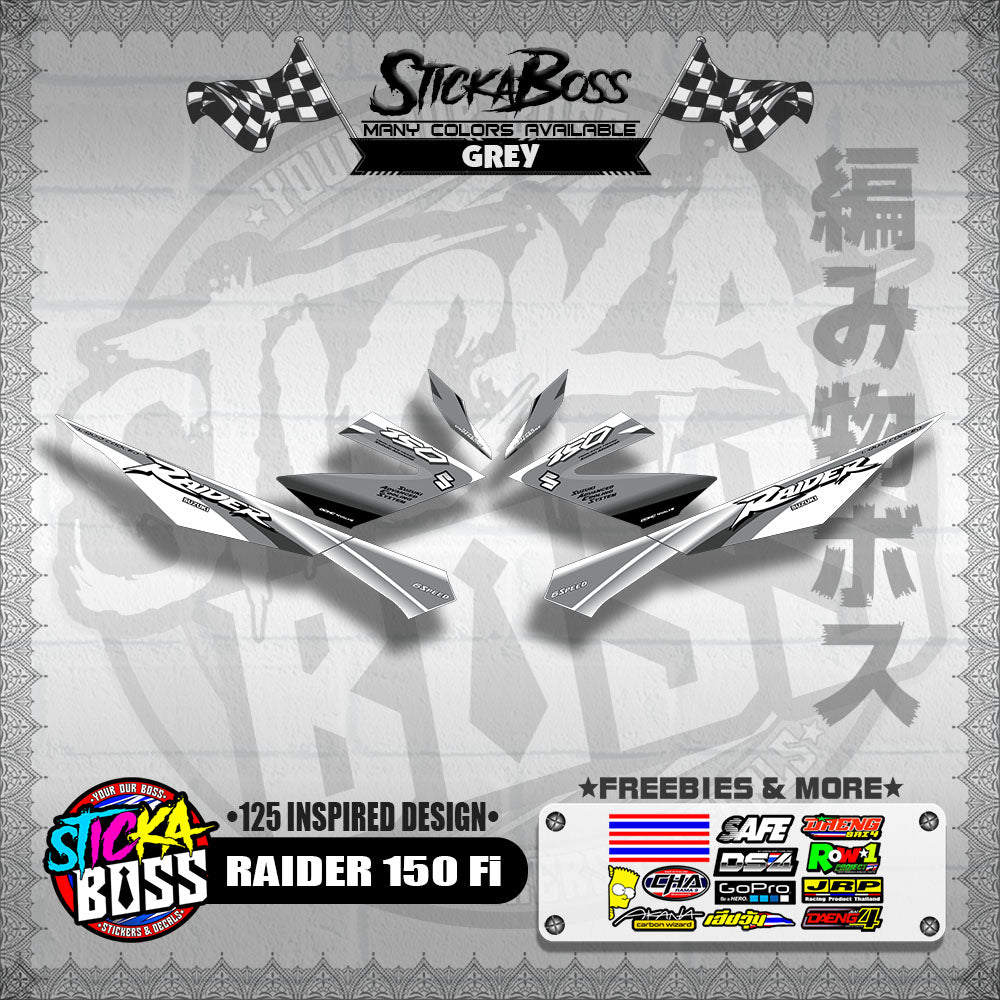 RAIDER 150 Fi DECALS ( 125 INSPIRED DESIGN )【WITH FREEBIES】