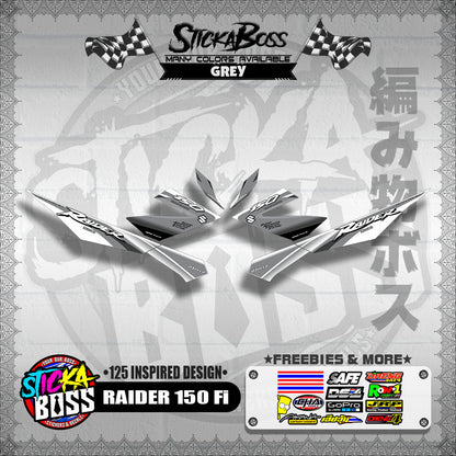 RAIDER 150 Fi DECALS ( 125 INSPIRED DESIGN )【WITH FREEBIES】