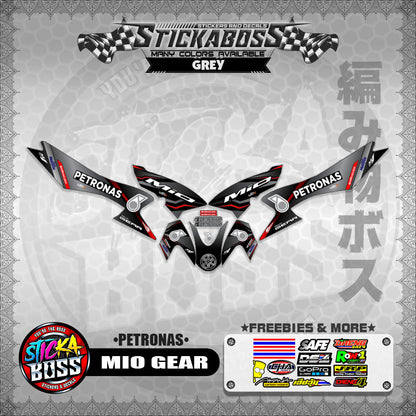 MIO GEAR STICKER DECALS ( PETRONAS )【WITH FREEBIES】