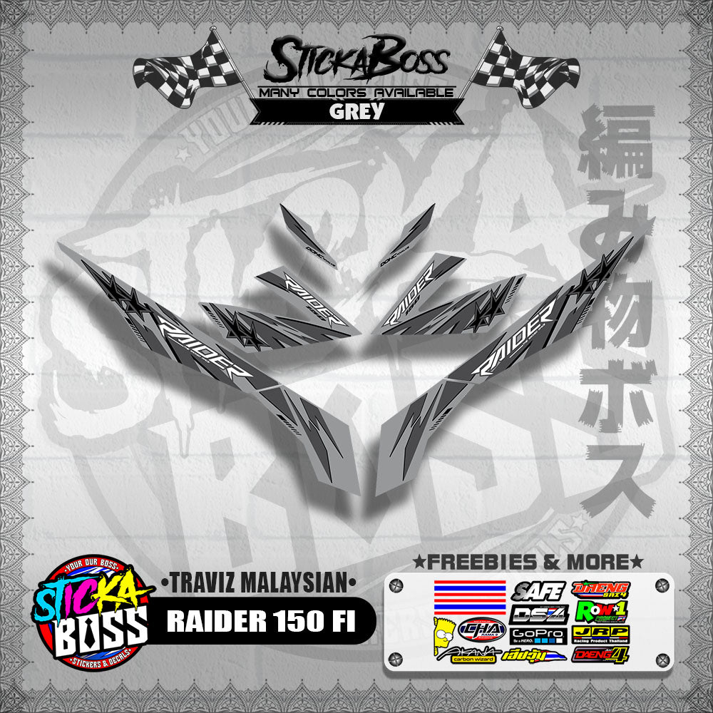 RAIDER 150 FI DECALS ( TRAVIZ MALAYSIAN )【WITH FREEBIES】