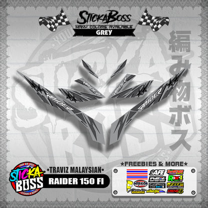RAIDER 150 FI DECALS ( TRAVIZ MALAYSIAN )【WITH FREEBIES】