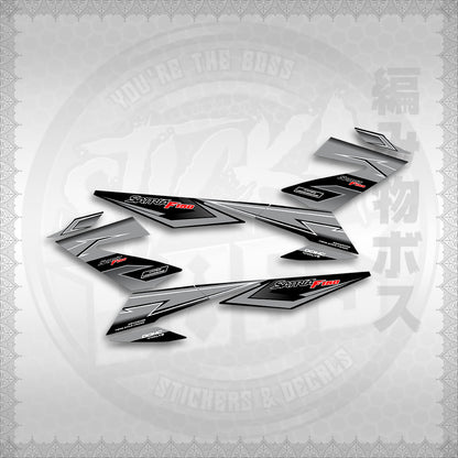 STICKER DECALS for RAIDER 150 FI THAI (RFIGRCUST03) By STICKABOSS (SOFIE LAMINATED WATERPROOF)