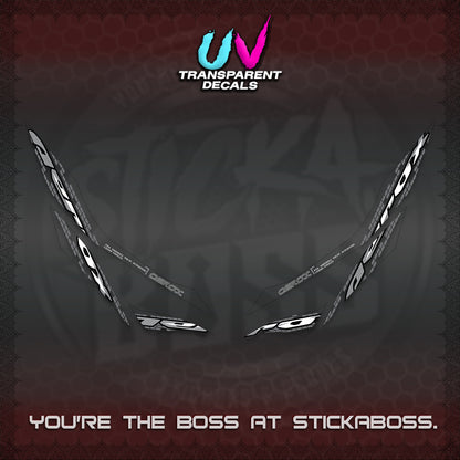 AEROX 155 V1 UV TRANSPARENT DECALS (NEW 2026 VORTEX) STICKER KITS BY STICKABOSS