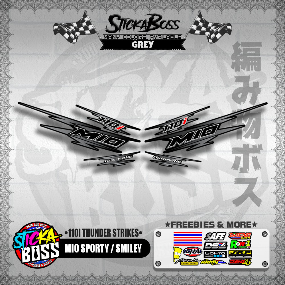 MIO SPORTY / SMILEY DECALS ( 110i THUNDER STRIKES )【WITH FREEBIES】