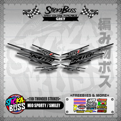 MIO SPORTY / SMILEY DECALS ( 110i THUNDER STRIKES )【WITH FREEBIES】