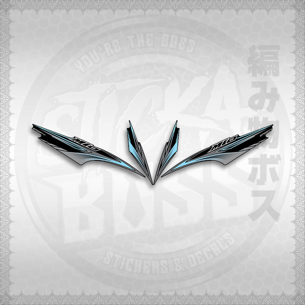 STICKER DECALS for MIO SPORTY / SMILE INDO (MSPMOA4) By STICKABOSS (SOFIE LAMINATED WATERPROOF)