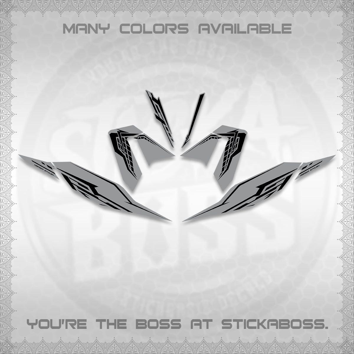 CLICK 125 V4 DECALS (2026 VEERIZA STYLISH DESIGN) STICKER DECALS By STICKABOSS