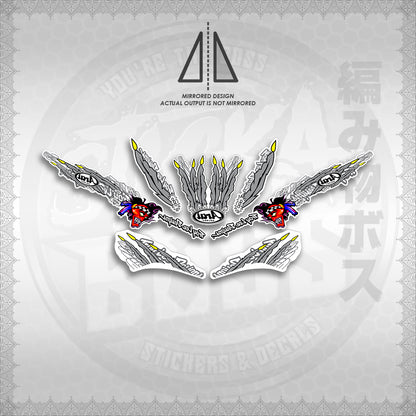 STICKER DECALS for MIO SPORT SMILE FOR WHITE (MSPSTARAP) By STICKABOSS (SOFIE LAMINATED WATERPROOF)