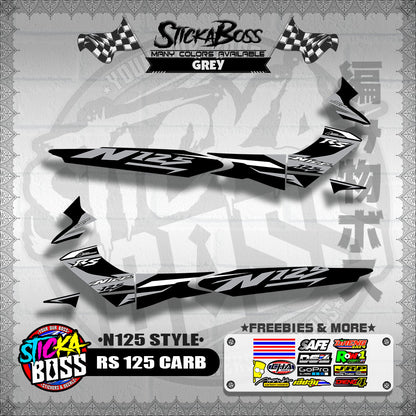 RS 125 CARB DECALS ( N125 STYLE )【WITH FREEBIES】