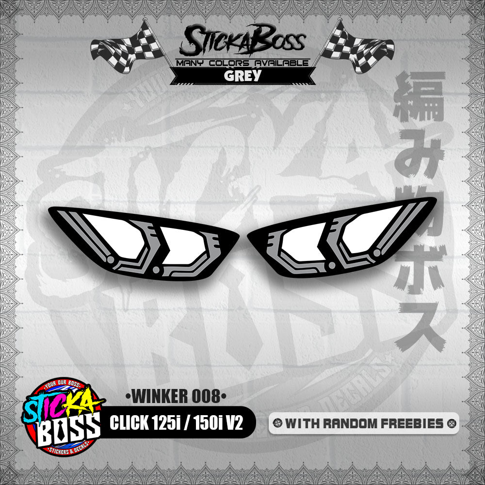 CLICK 125i / 150i V2 (WINKER 008) TRANSPARENT【WITH FREEBIES】
