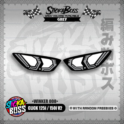 CLICK 125i / 150i V2 (WINKER 008) TRANSPARENT【WITH FREEBIES】