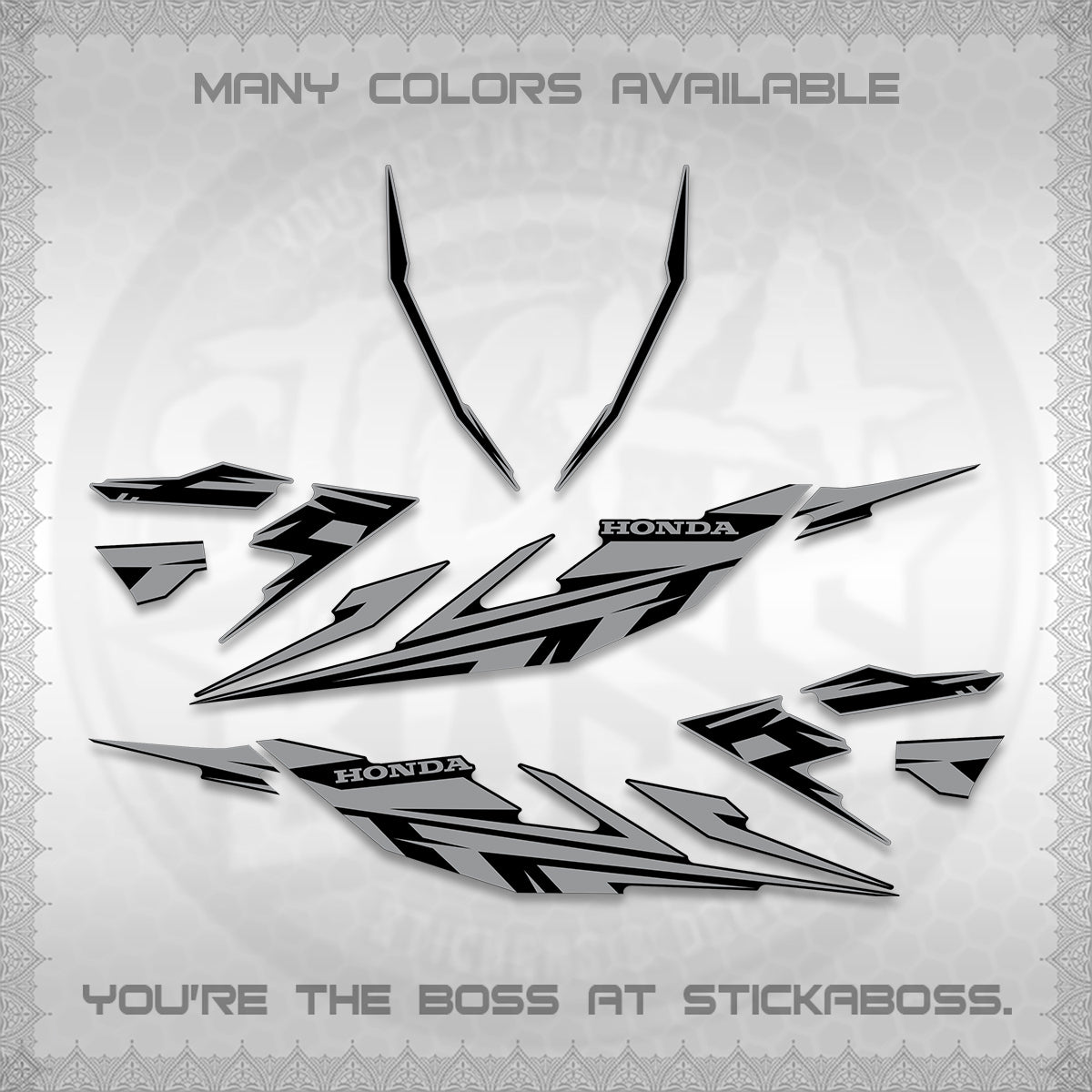 CLICK 125 V4 DECALS (2026 MINIMAL 001 DESIGN) STICKER DECALS By STICKABOSS