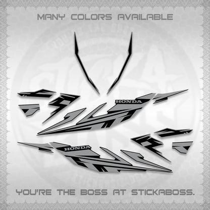 CLICK 125 V4 DECALS (2026 MINIMAL 001 DESIGN) STICKER DECALS By STICKABOSS