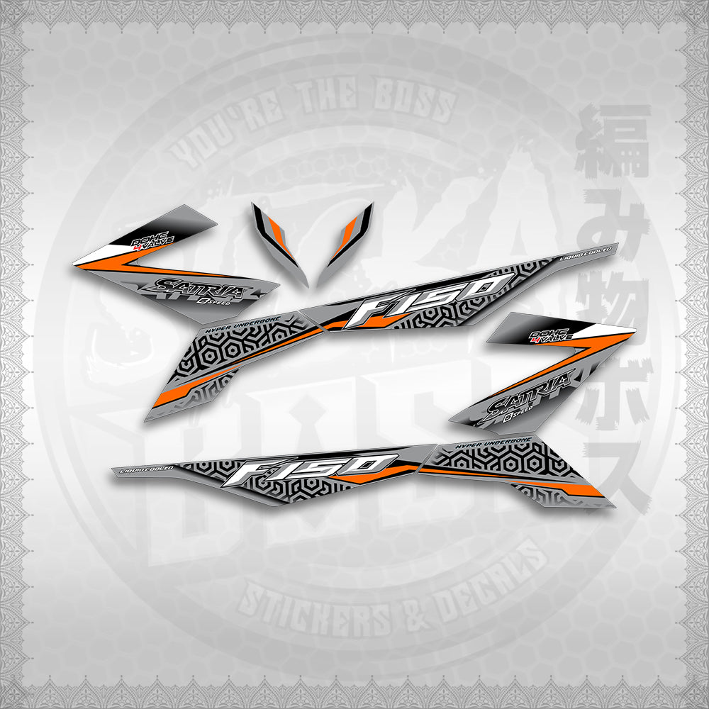 STICKER DECALS for RAIDER 150 Fi (RFIGRHESA) By STICKABOSS (SOFIE LAMINATED WATERPROOF)