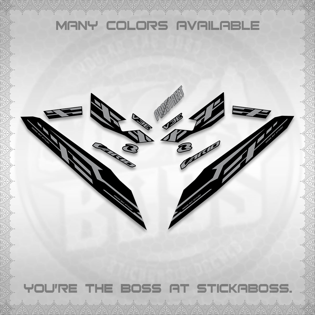 CLICK V3 VARIO DECALS (2026 V3E 001 DESIGN)STICKER DECALS By STICKABOSS
