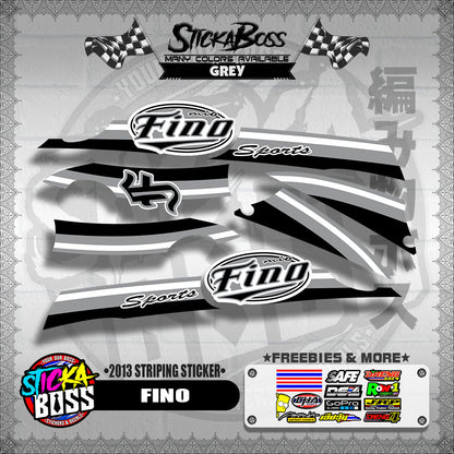 FINO DECALS ( 2013 STRIPING STICKER )【WITH FREEBIES】