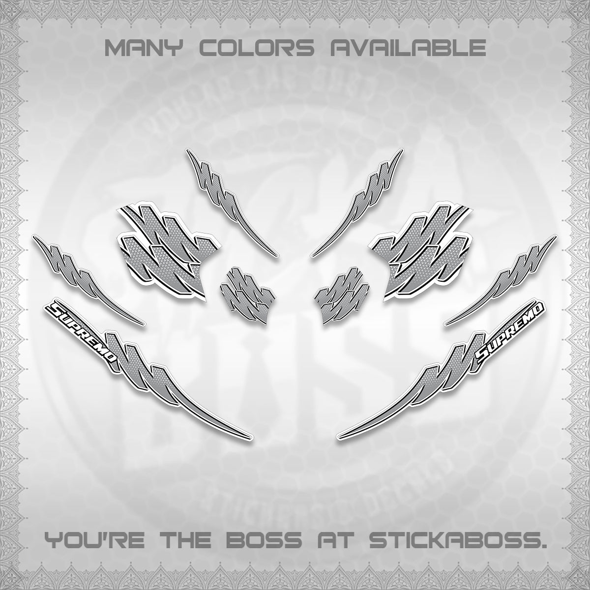 ADV 160 STRIPING FOR WHITE  (1 TONE PUTREA VIRDIAN)STICKER DECALS By STICKABOSS