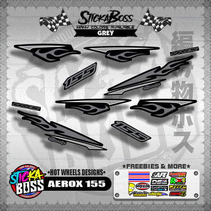 AEROX 155 DECALS ( HOT WHEELS DESIGNS )【WITH FREEBIES】