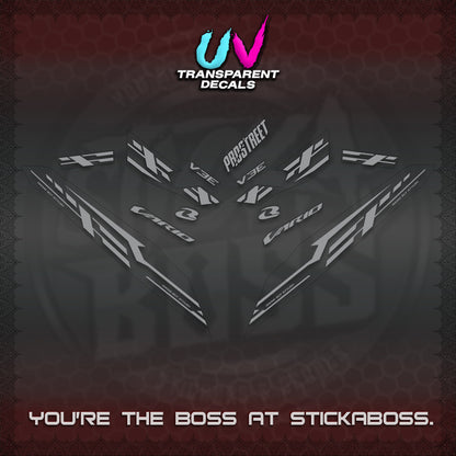 CLICK V3 UV TRANSPARENT VARIO DECALS (2026 V3E 001 DESIGN)STICKER KITS By STICKABOSS