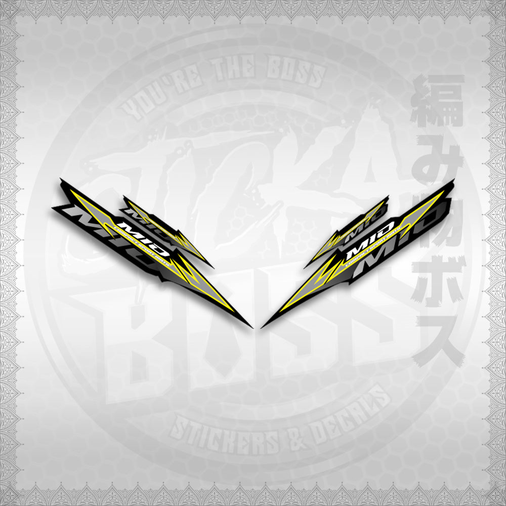 STICKER DECALS for MIO SPORTY / SMILE IINDO (MSPBABEN) By STICKABOSS (SOFIE LAMINATED WATERPROOF)