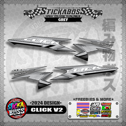 CLICK V2 STOCK DECALS ( 2024 DESIGN )【WITH FREEBIES】