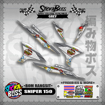 SNIPER 150 INDO DECALS ( BOM RANGSIT )【WITH FREEBIES】