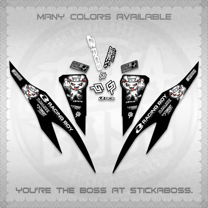 CLICK V2 DECALS (2026 RACE ZOMBIE DESIGN)STICKER DECALS By STICKABOSS