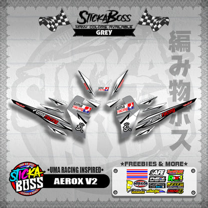 AEROX V2 DECALS ( UMA RACING INSPIRED )【WITH FREEBIES】