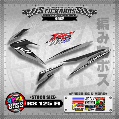 RS 125 FI Stock Decals (STOCK SIZE)【PREMIUM GLOSSY LAMINATED】