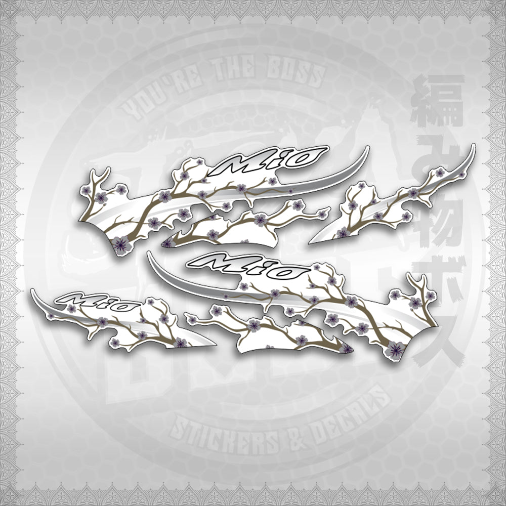 STICKER DECALS for MIO SPORTY FOR WHITE (MSPSAXFL) By STICKABOSS (SOFIE LAMINATED WATERPROOF)