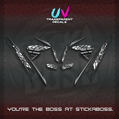 CLICK V2 VARIO UV TRANSPARENT DECALS (2026 SHARP LINES 01)STICKER DECALS By STICKABOSS