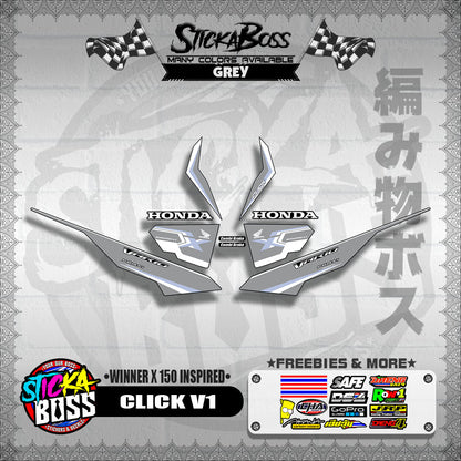 CLICK V1 DECALS ( WINNER X 150 INSPIRED )【WITH FREEBIES】